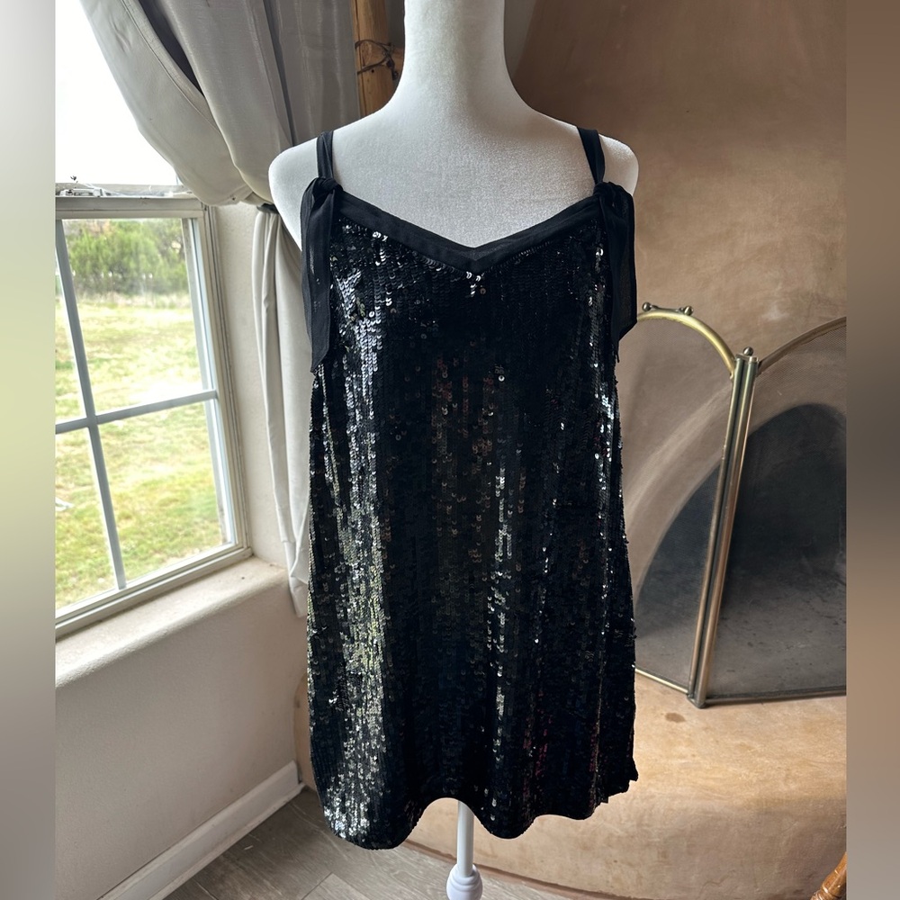 Marc Cain Sequined Tunic Mini Dress size 5 NWT